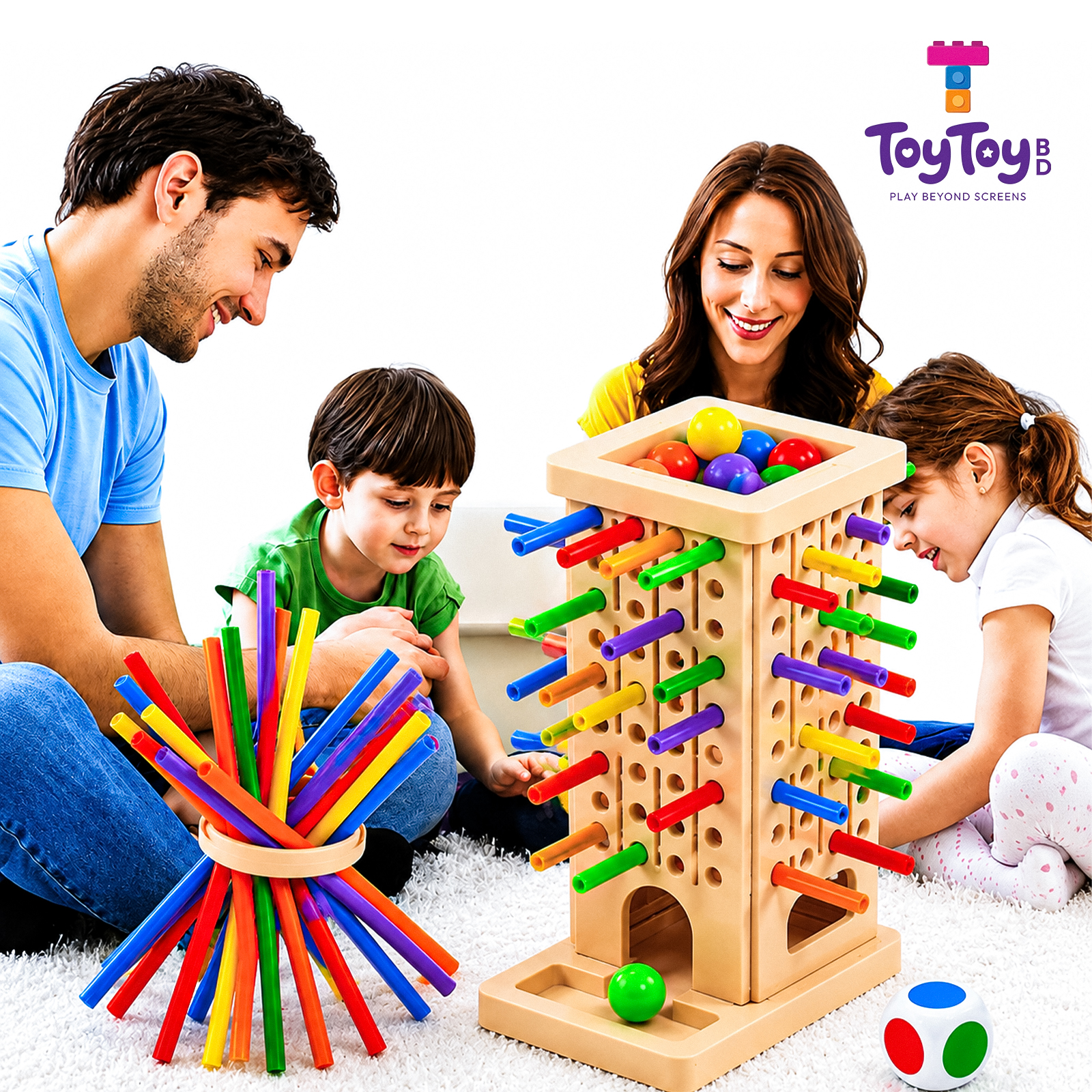 Colorful Stick Pull Balance Game